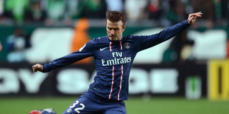 David Beckham trong màu áo của PSG